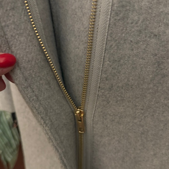 NWT J Crew Factory Light Gray City Coat Size 8 - Picture 4 of 10